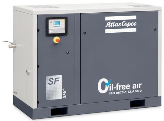 69dB VSD Dry Vacuum Pumps , 18KW Water Injected Compressor Atlas Copco AQ 18