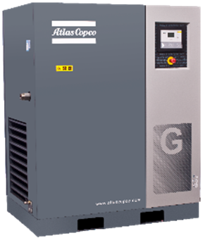 la serie de Copco G del atlas 55kw, aceite rotatorio inyectó los compresores de aire del tornillo G55 1