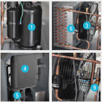 El atlas Copco comprimió la capacidad refrigerante 0 de la entrada de los secadores de aire 400W 0.25bar 25l/s