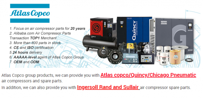 El filtro en línea del compresor de Precision Air, atlas Copco filtra 1624104106 16 la barra 0
