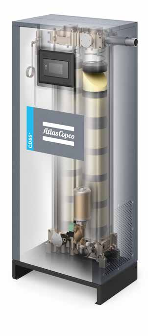 La presión desecante de los secadores de aire CD20+-335+ de Copco del atlas condensación el punto -40°C 2