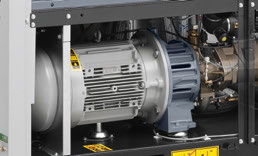 El agua sin aceite del compresor de aire del tornillo de Copco del atlas 15kw AQ 15 VSD inyectó 0